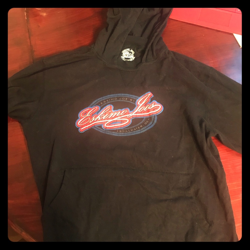 Vintage Eskimo joe pull over with hood